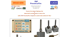 Desktop Screenshot of prevent-a-fire.eu